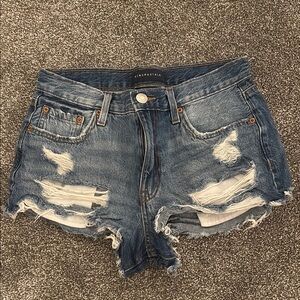 Aeropostale Distressed Blue Jean Shorts